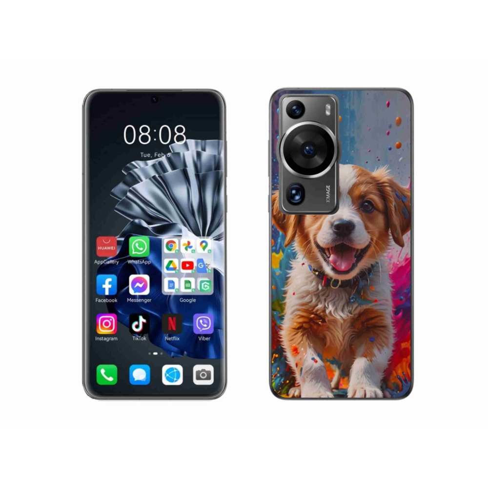 Gelový kryt mmCase na Huawei P60 Pro - roztomilé štěně 3