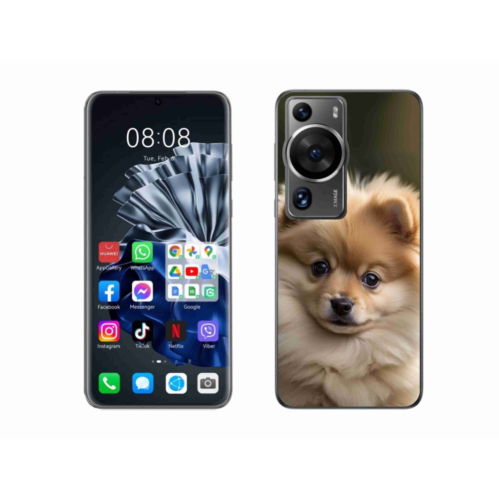 Gelový kryt mmCase na Huawei P60 Pro - roztomilý pomeranian 2