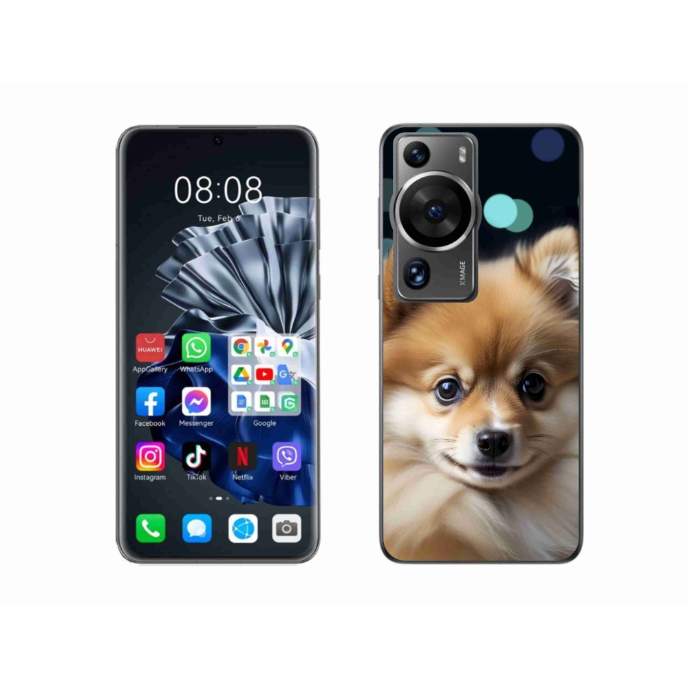 Gelový kryt mmCase na Huawei P60 Pro - roztomilý pomeranian
