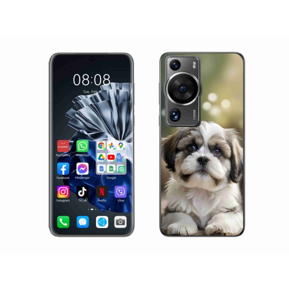 Gelový kryt mmCase na Huawei P60 Pro - roztomilý shih-tzu