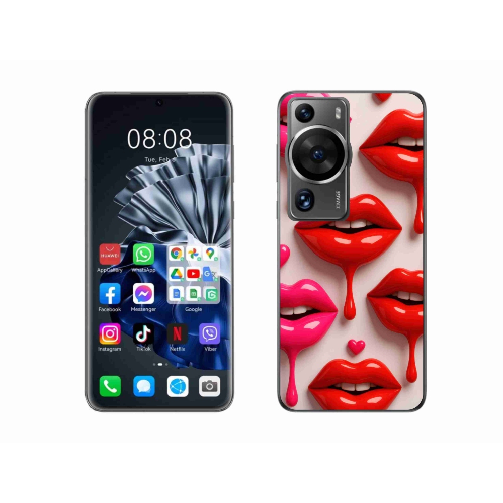 Gelový kryt mmCase na Huawei P60 Pro - rty 2