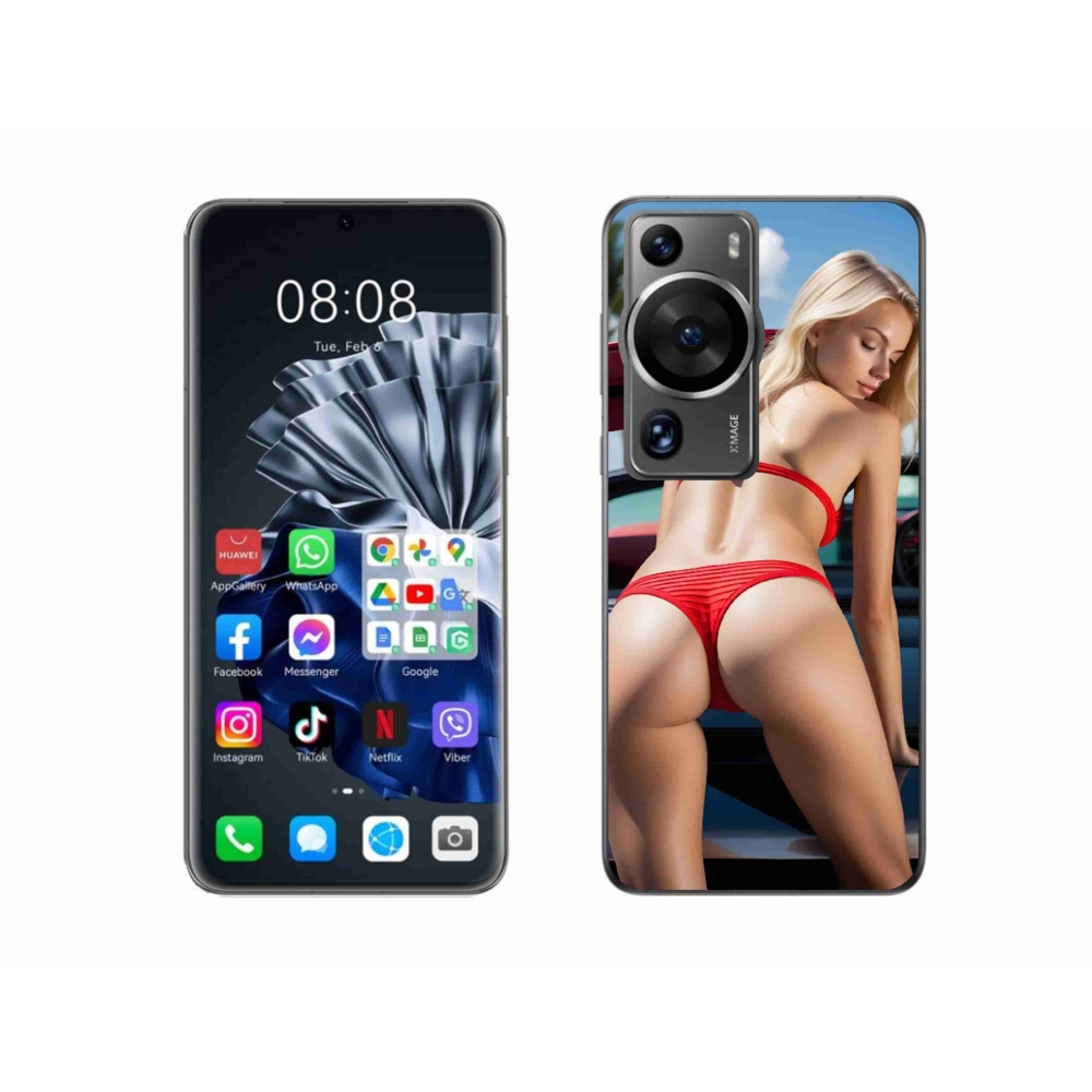 Gelový kryt mmCase na Huawei P60 Pro - sexy žena 2