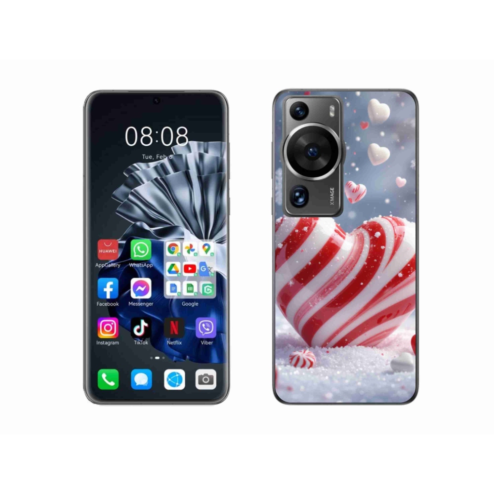 Gelový kryt mmCase na Huawei P60 Pro - sladké srdce
