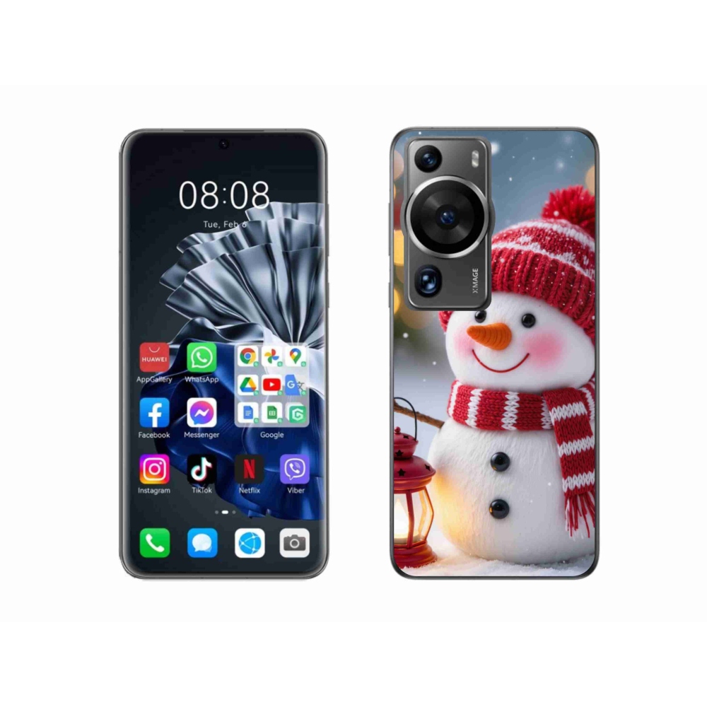 Gelový kryt mmCase na Huawei P60 Pro - sněhulák 2