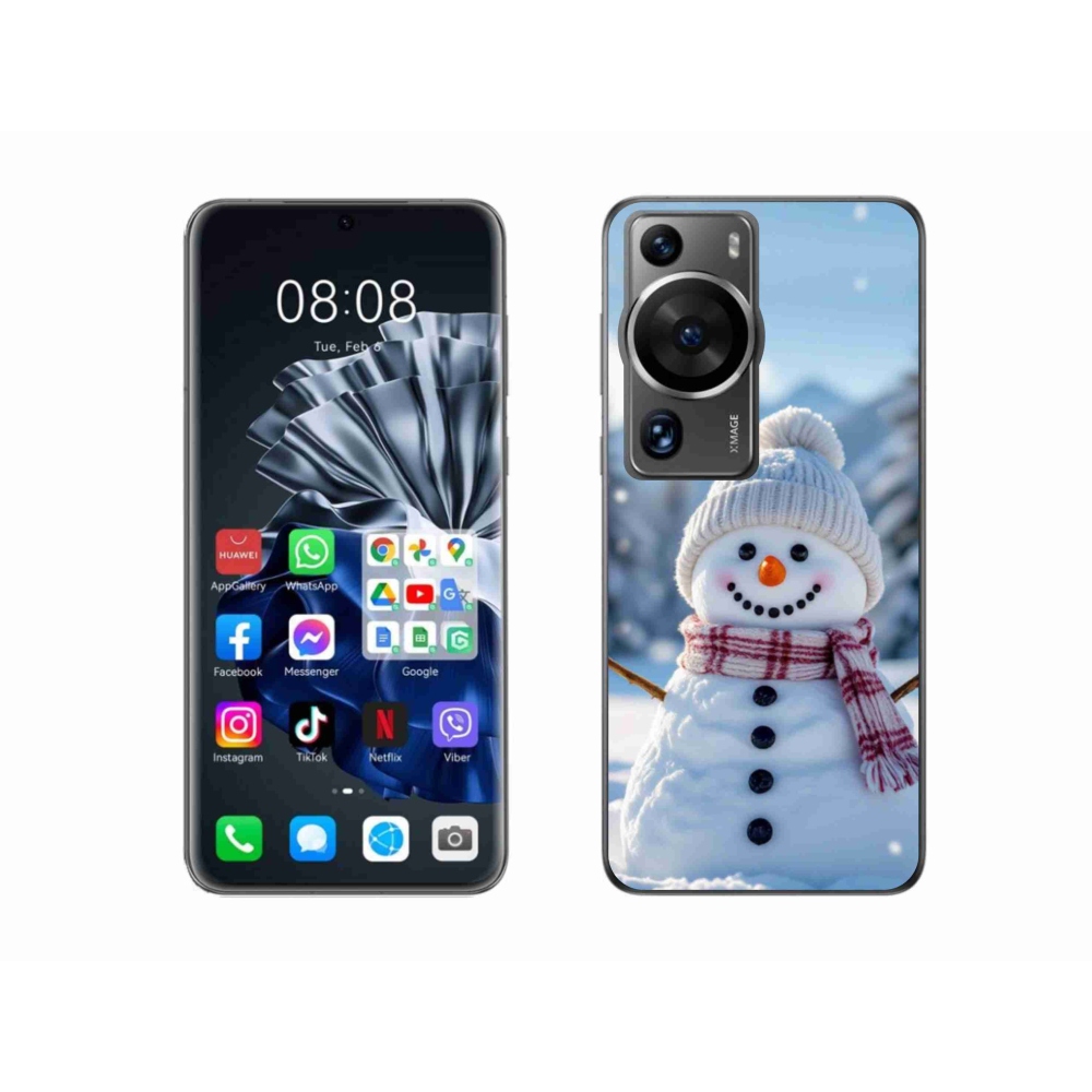 Gelový kryt mmCase na Huawei P60 Pro - sněhulák 3
