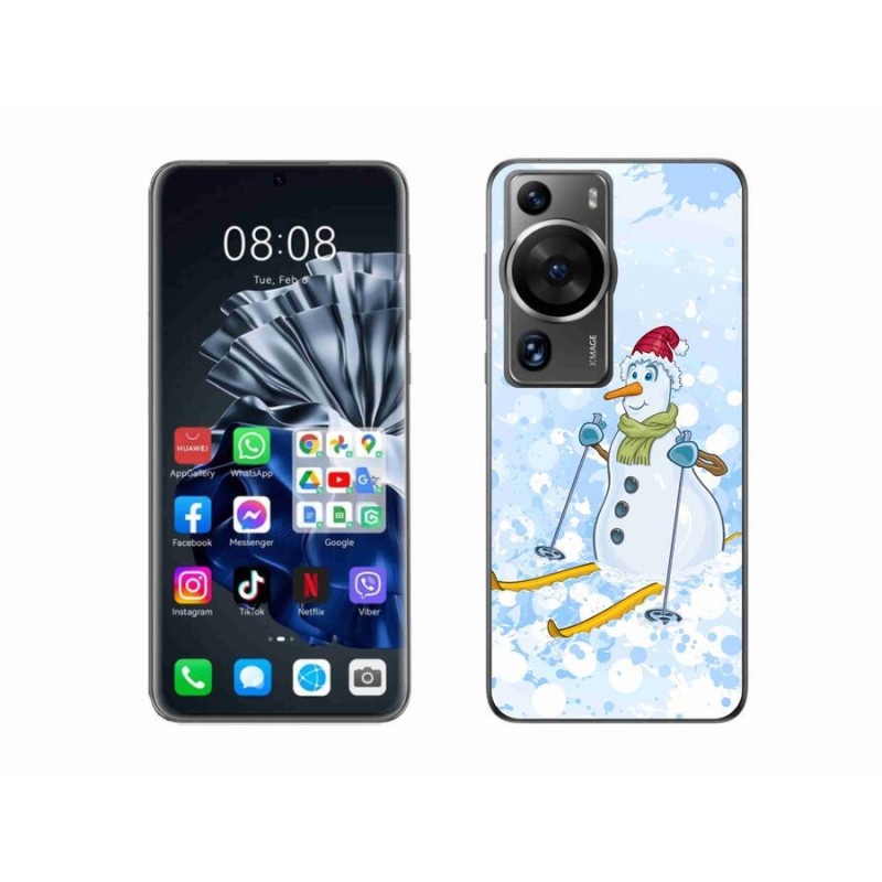 Gelový kryt mmCase na Huawei P60 Pro - sněhulák