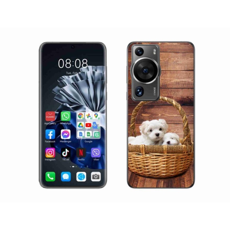 Gelový kryt mmCase na Huawei P60 Pro - štěňátka