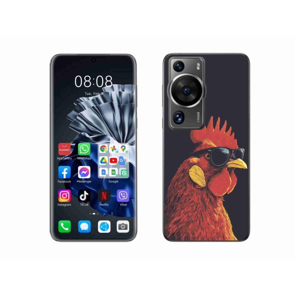 Gelový kryt mmCase na Huawei P60 Pro - stylový kohout