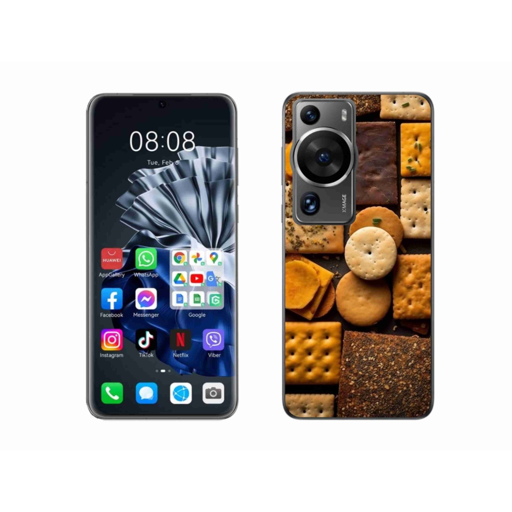 Gelový kryt mmCase na Huawei P60 Pro - sušenky