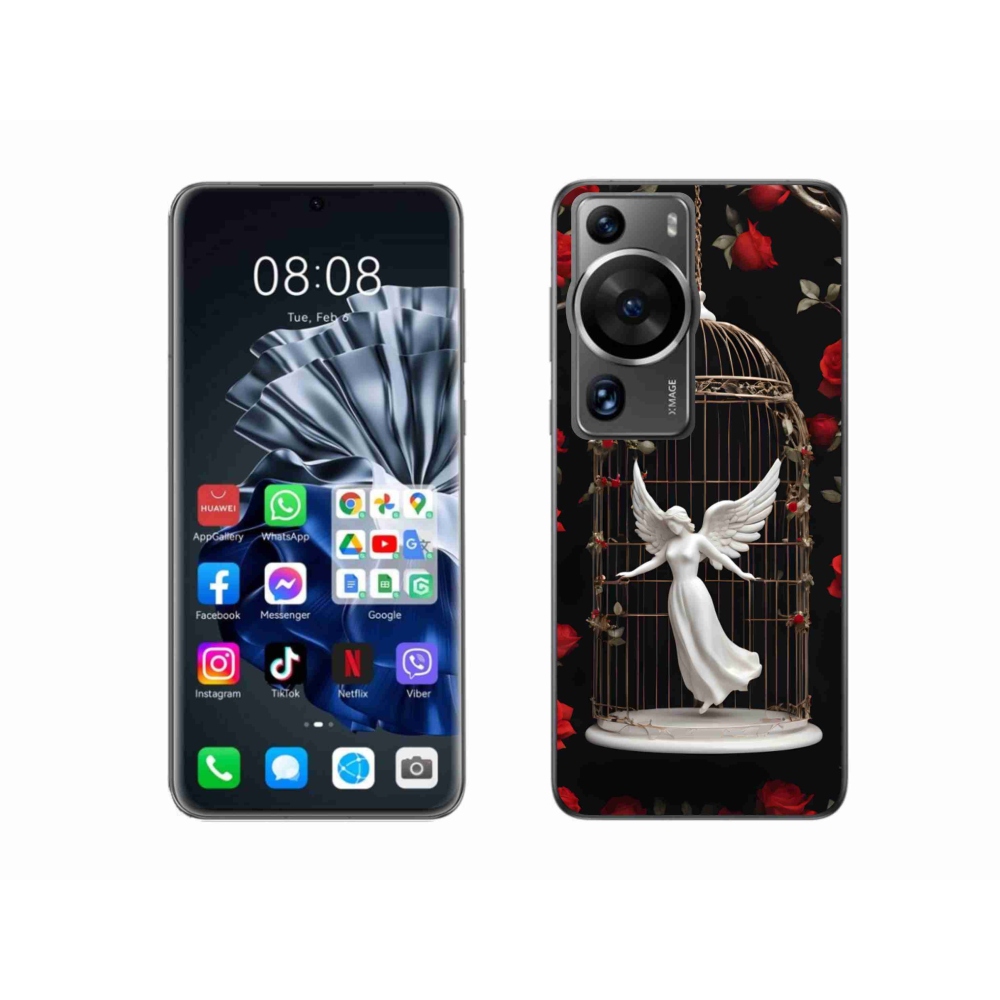 Gelový kryt mmCase na Huawei P60 Pro - uvězněný anděl