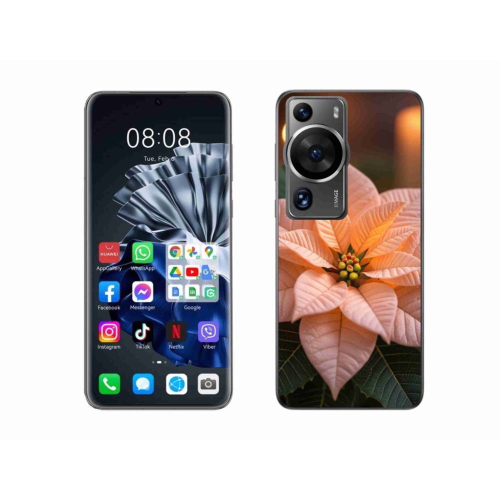 Gelový kryt mmCase na Huawei P60 Pro - vánoční hvězda