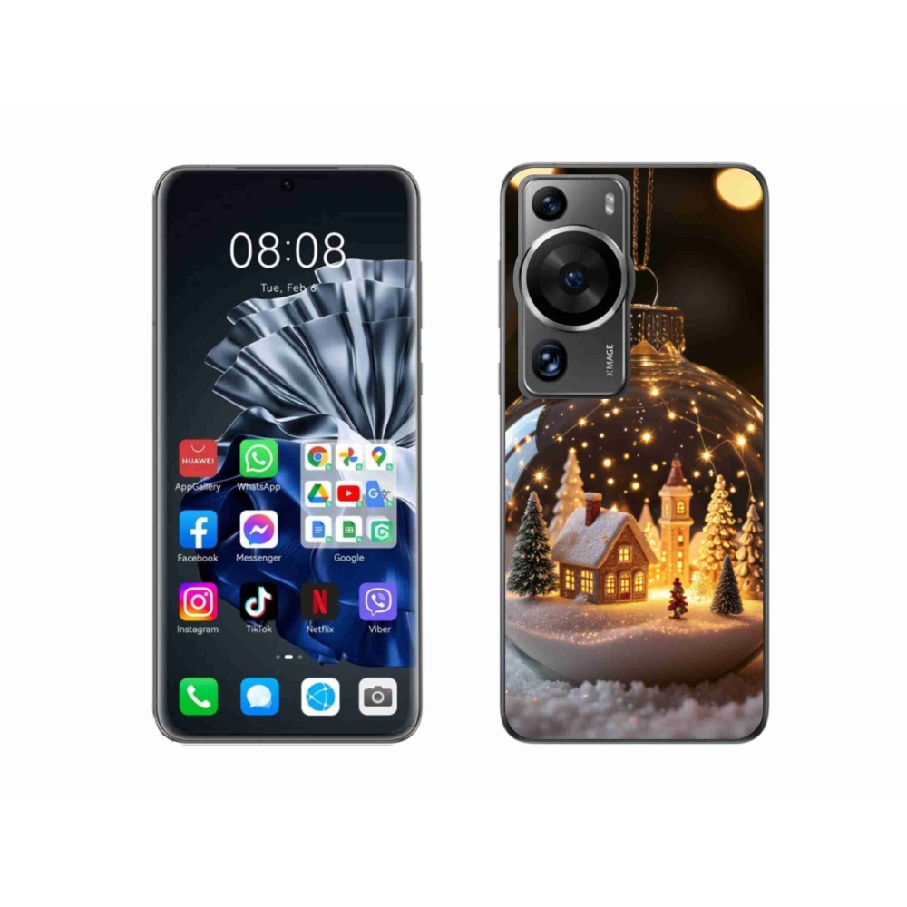 Gelový kryt mmCase na Huawei P60 Pro - vánoční koule 3