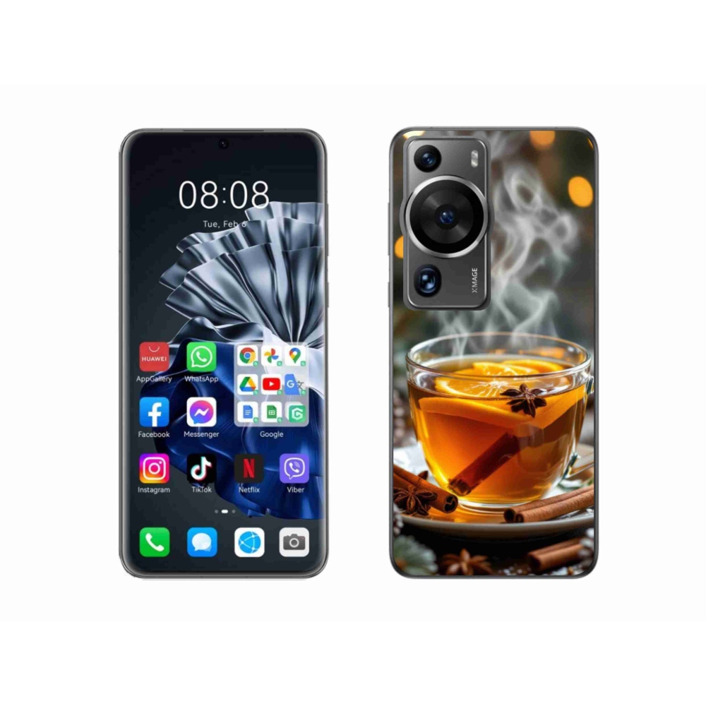 Gelový kryt mmCase na Huawei P60 Pro - vánoční punč
