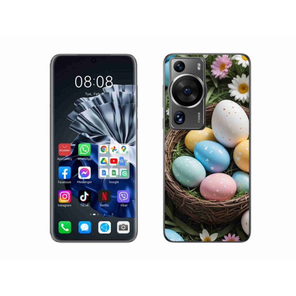 Gelový kryt mmCase na Huawei P60 Pro - velikonoční vajíčka 2