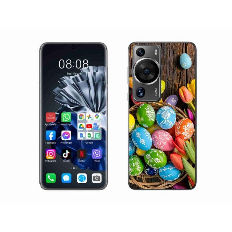 Gelový kryt mmCase na Huawei P60 Pro - velikonoční vajíčka