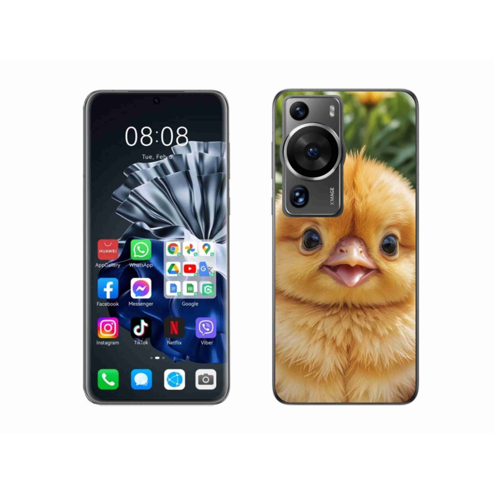 Gelový kryt mmCase na Huawei P60 Pro - veselé kuřátko