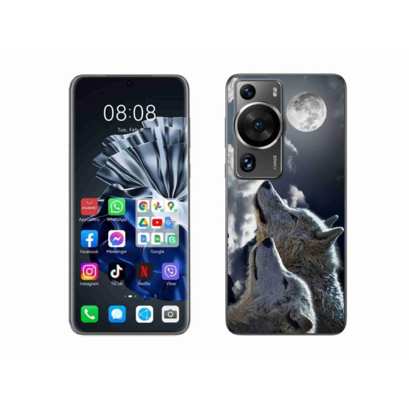 Gelový kryt mmCase na Huawei P60 Pro - vlci