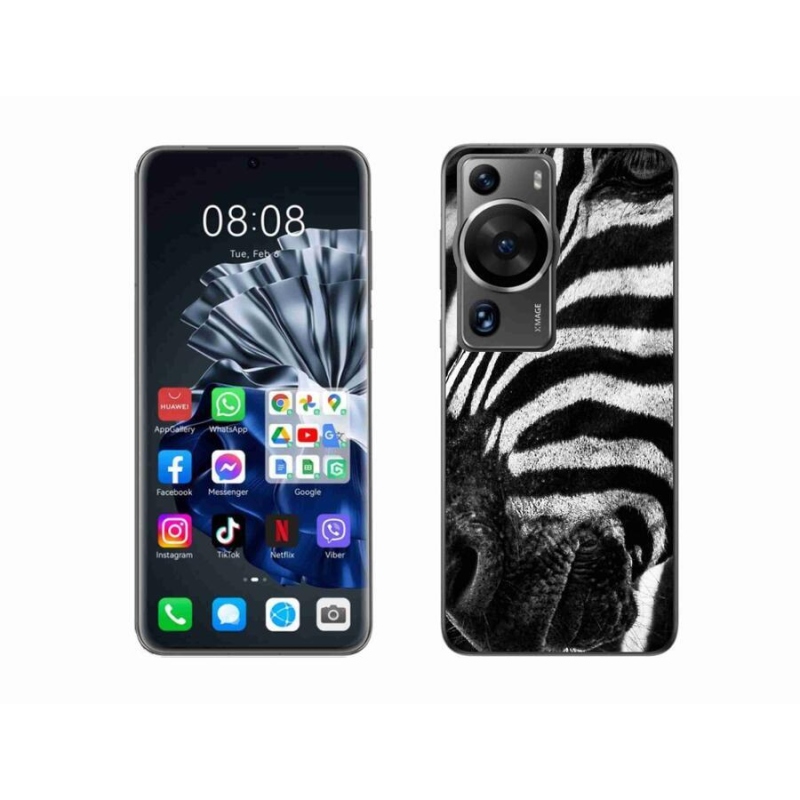 Gelový kryt mmCase na Huawei P60 Pro - zebra