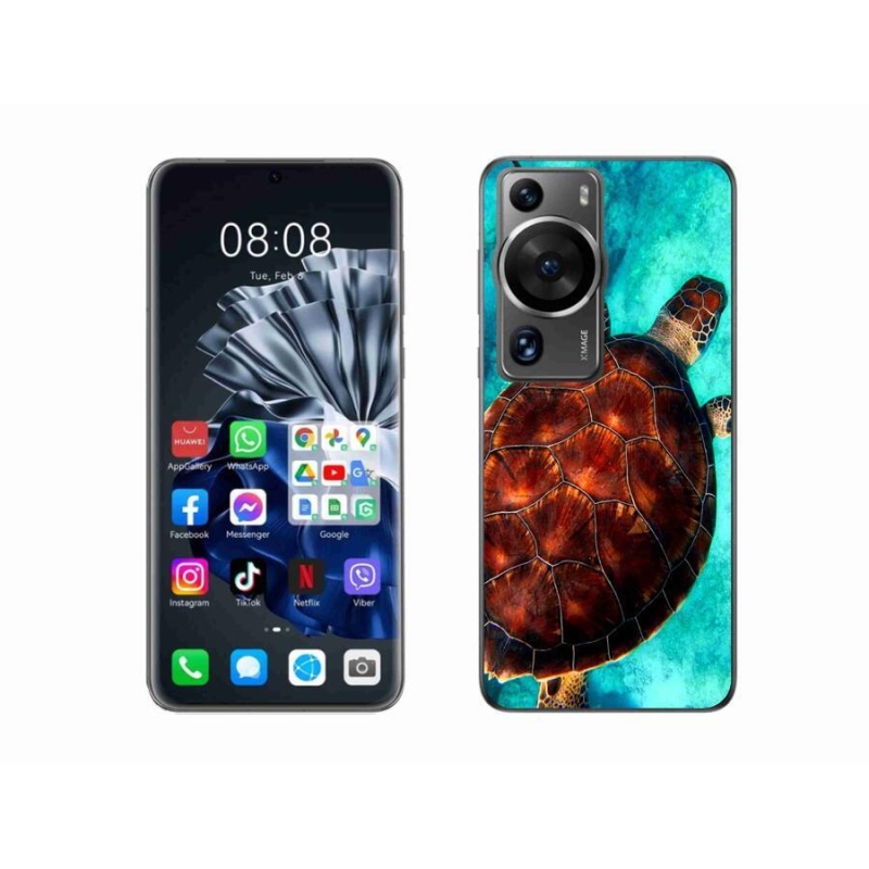 Gelový kryt mmCase na Huawei P60 Pro - želva