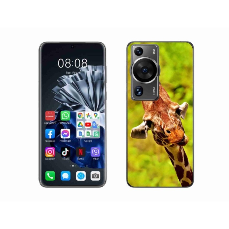Gelový kryt mmCase na Huawei P60 Pro - žirafa