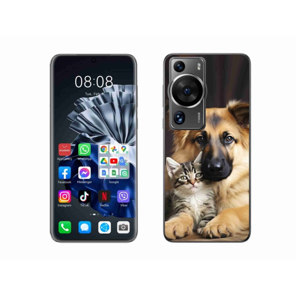 Gelový kryt mmCase na Huawei P60 Pro - zvířecí přátelství