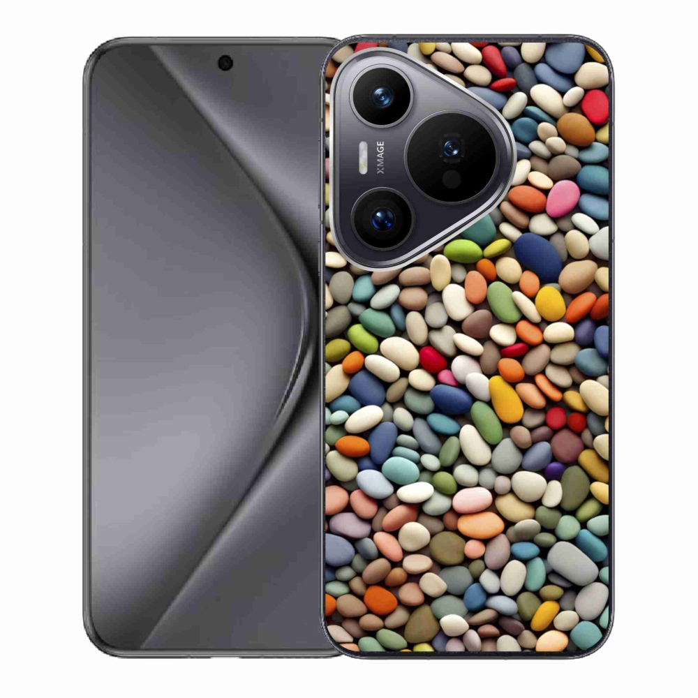 Gelový kryt mmCase na Huawei Pura 70 - barevné kamínky 2