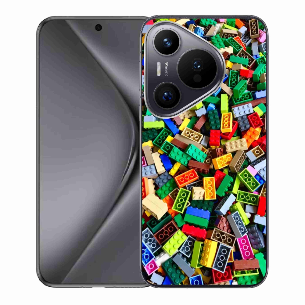 Gelový kryt mmCase na Huawei Pura 70 - barevné stavební kostky