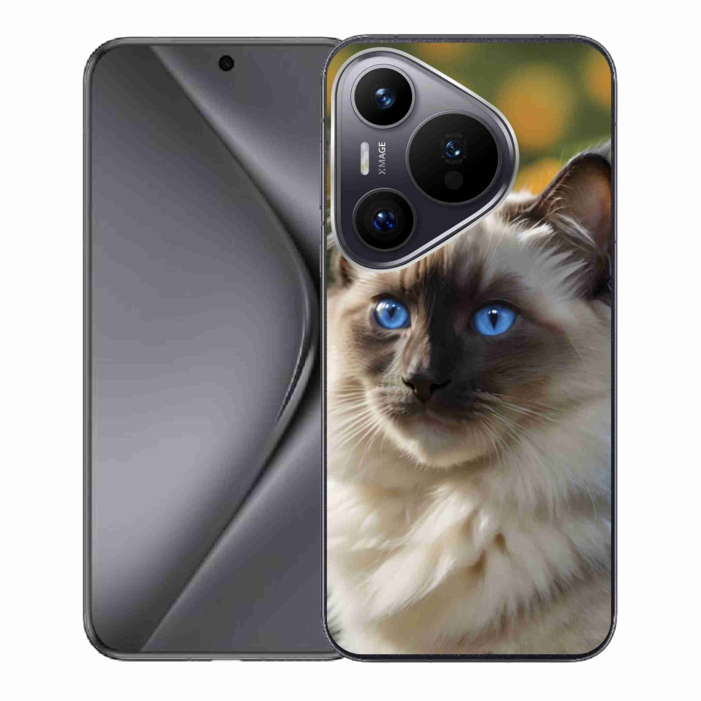 Gelový kryt mmCase na Huawei Pura 70 - bílý ragdoll
