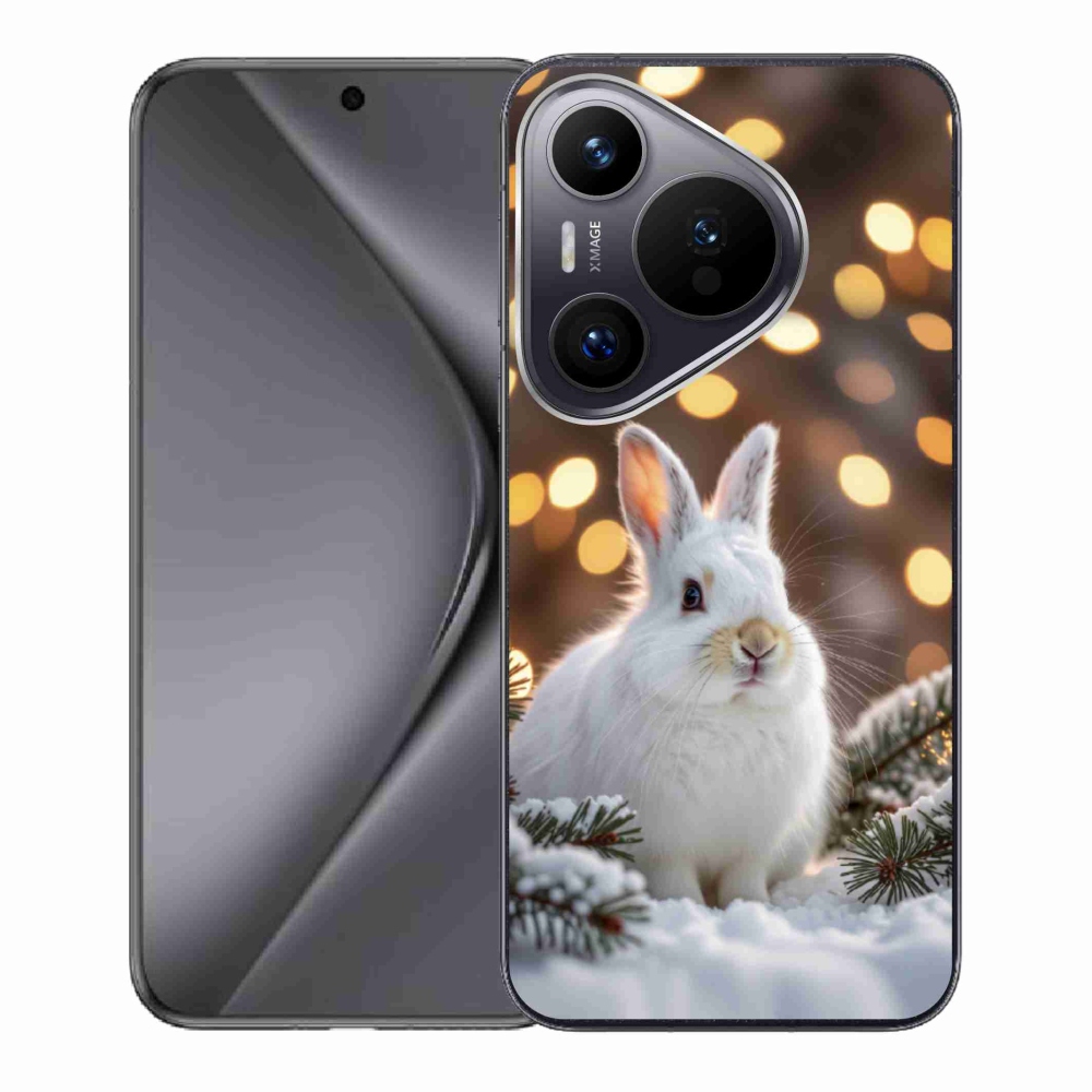 Gelový kryt mmCase na Huawei Pura 70 - bílý zajíc