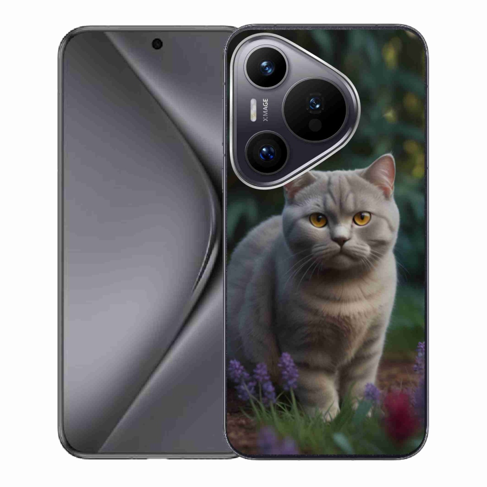 Gelový kryt mmCase na Huawei Pura 70 - britská kočka