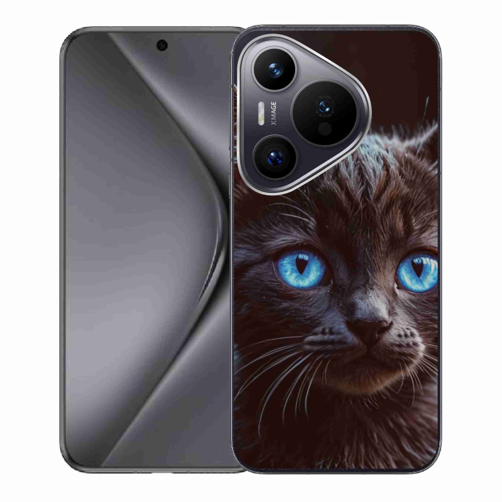 Gelový kryt mmCase na Huawei Pura 70 - černé kotě 2