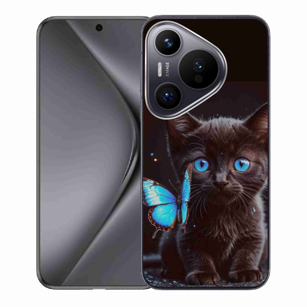 Gelový kryt mmCase na Huawei Pura 70 - černé kotě 3