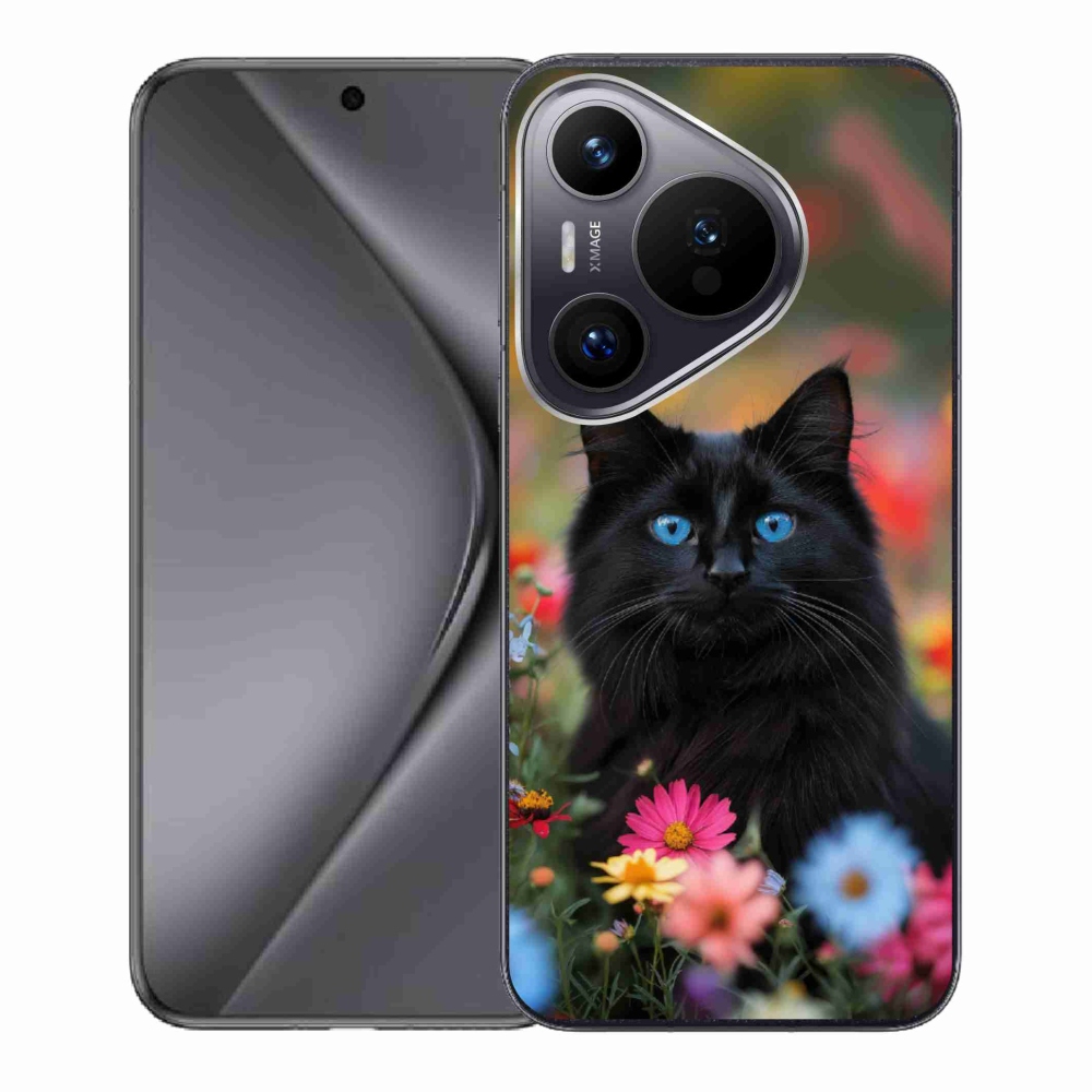 Gelový kryt mmCase na Huawei Pura 70 - černé kotě 4