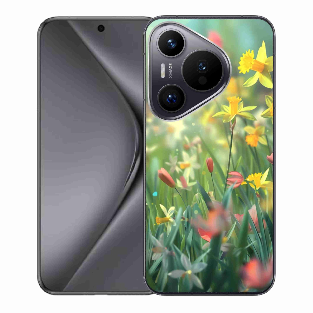 Gelový kryt mmCase na Huawei Pura 70 - jarní květy