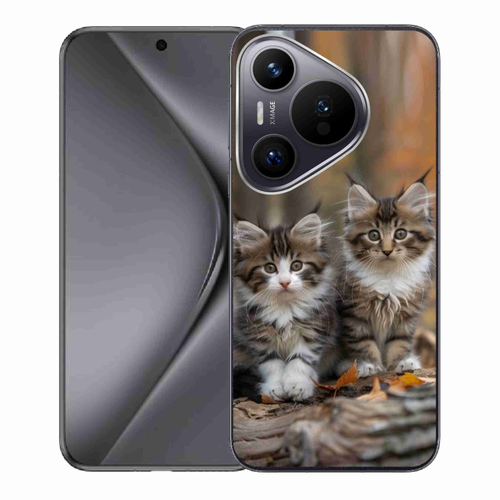 Gelový kryt mmCase na Huawei Pura 70 - kočičí duo 3