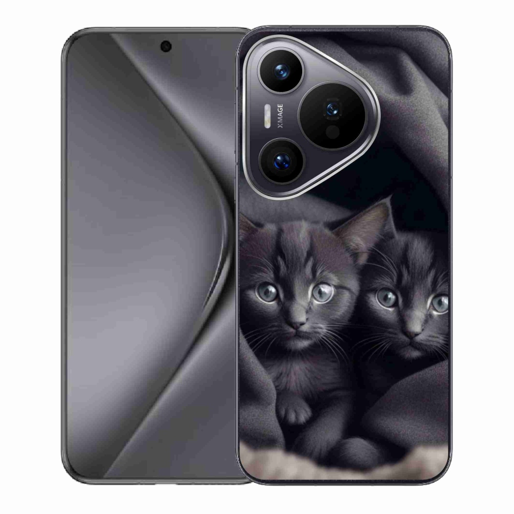 Gelový kryt mmCase na Huawei Pura 70 - kočičí duo