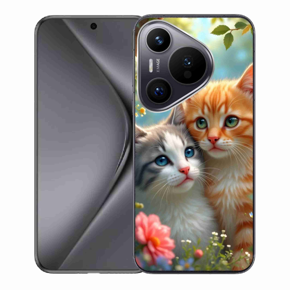 Gelový kryt mmCase na Huawei Pura 70 - kočičí láska 2