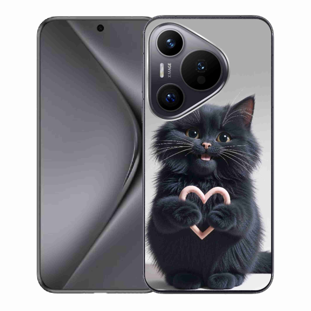 Gelový kryt mmCase na Huawei Pura 70 - kočičí láska 3