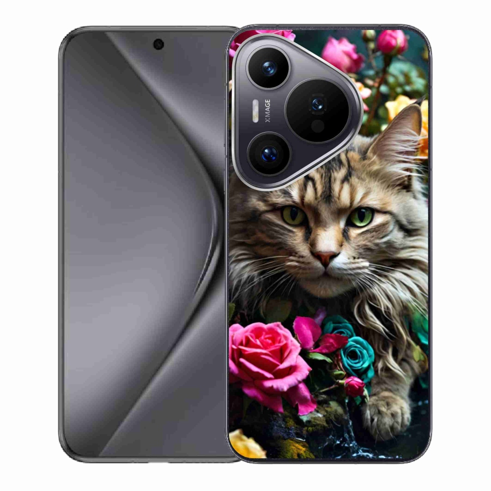 Gelový kryt mmCase na Huawei Pura 70 - kočíčí pohled 2