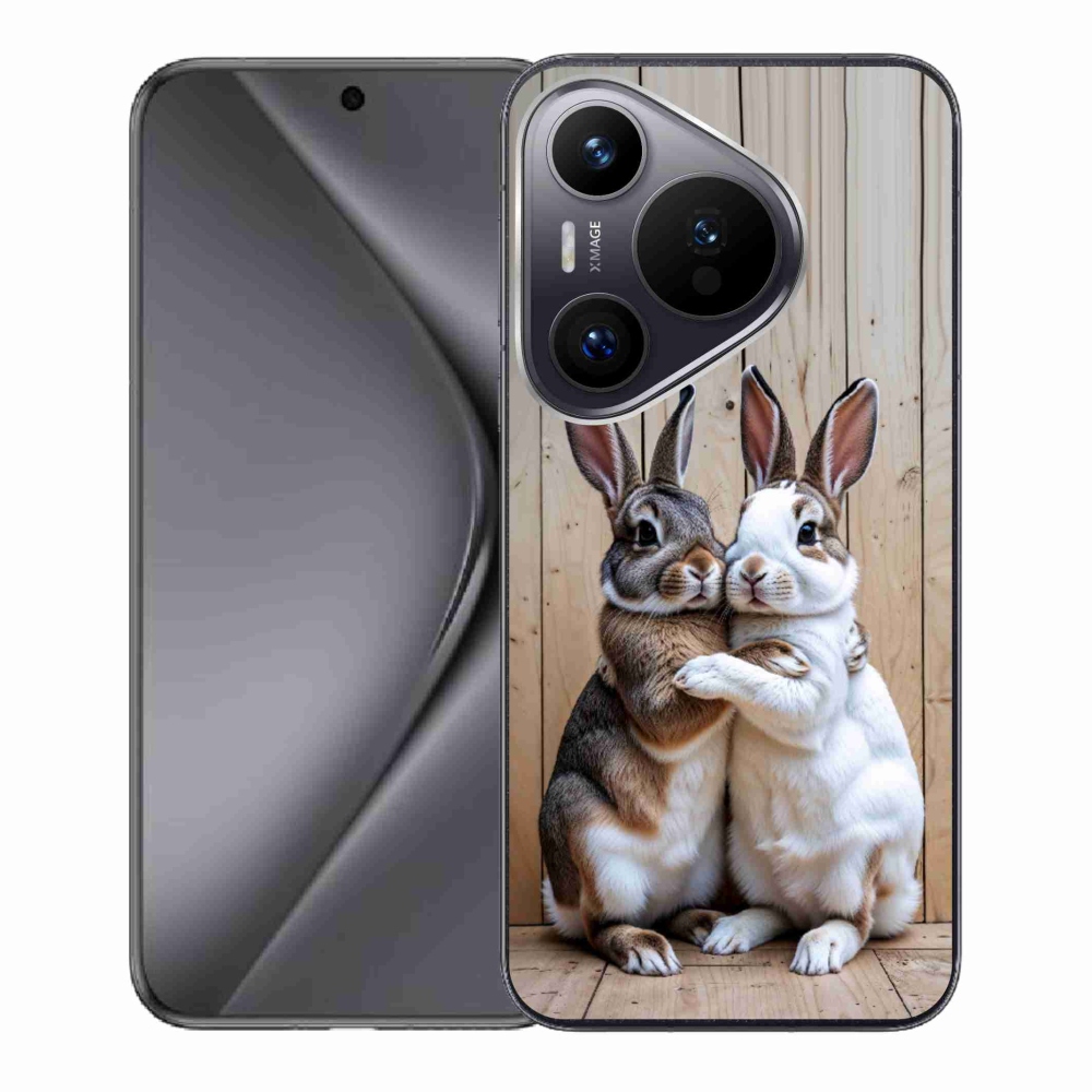 Gelový kryt mmCase na Huawei Pura 70 - králičí pár