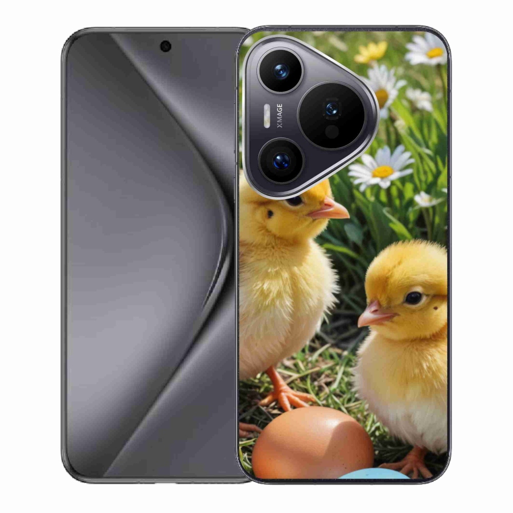 Gelový kryt mmCase na Huawei Pura 70 - kuřátka