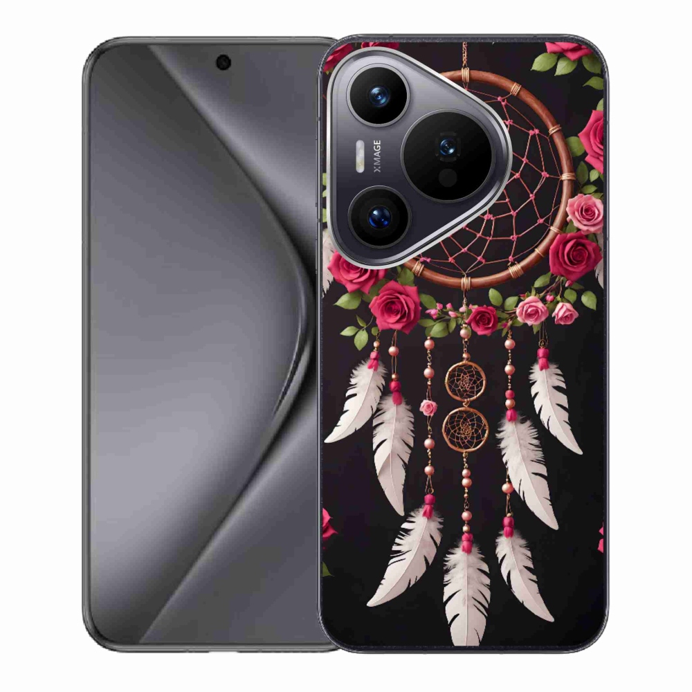 Gelový kryt mmCase na Huawei Pura 70 - lapač snů s růžemi