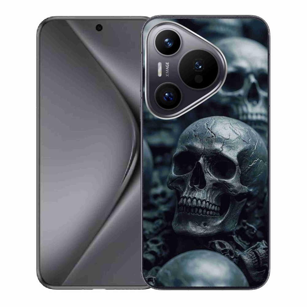 Gelový kryt mmCase na Huawei Pura 70 - lebka 2