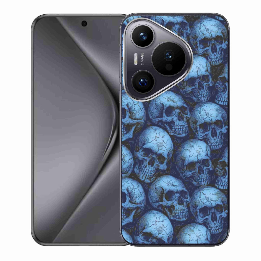 Gelový kryt mmCase na Huawei Pura 70 - lebky