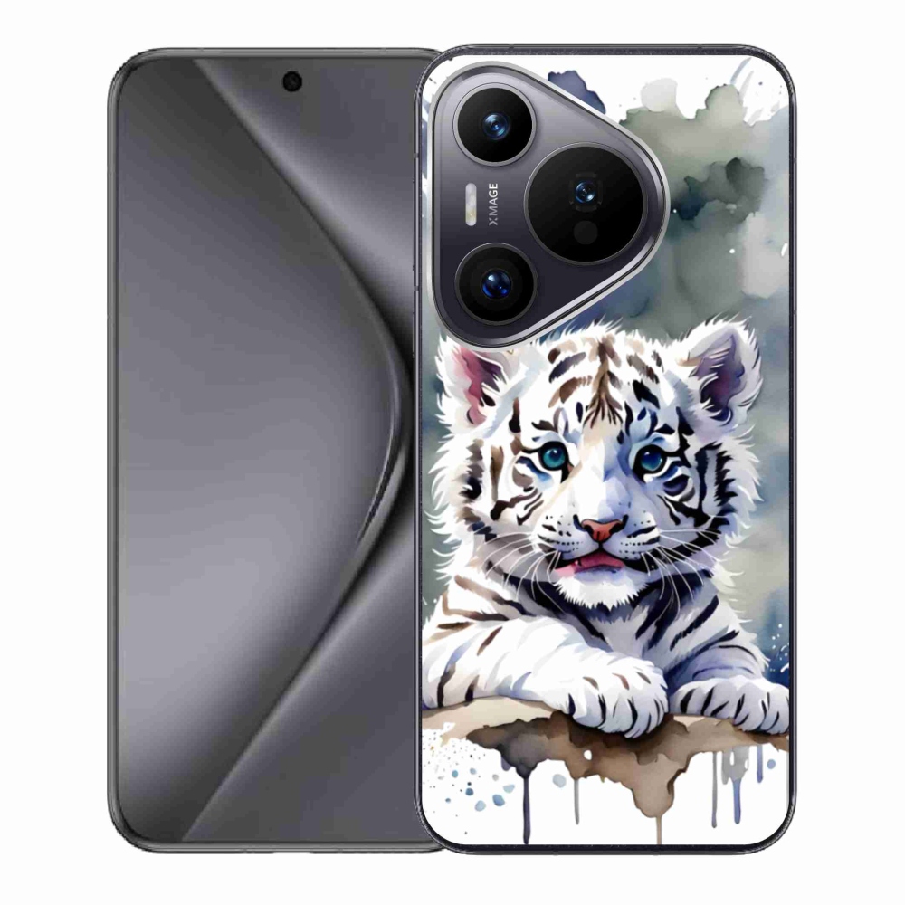 Gelový kryt mmCase na Huawei Pura 70 - mládě bílého tygra