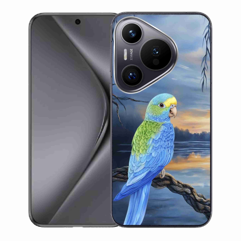 Gelový kryt mmCase na Huawei Pura 70 - modrý papoušek