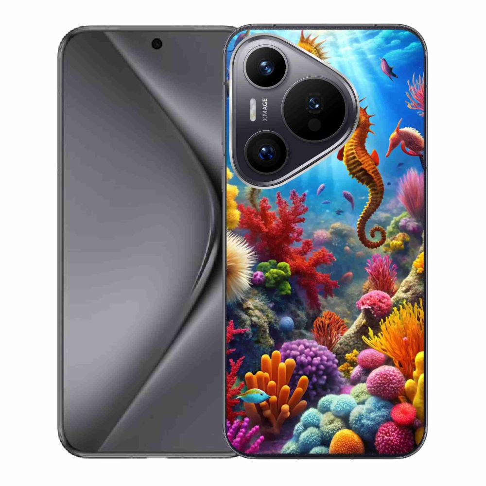 Gelový kryt mmCase na Huawei Pura 70 - mořský svět 3
