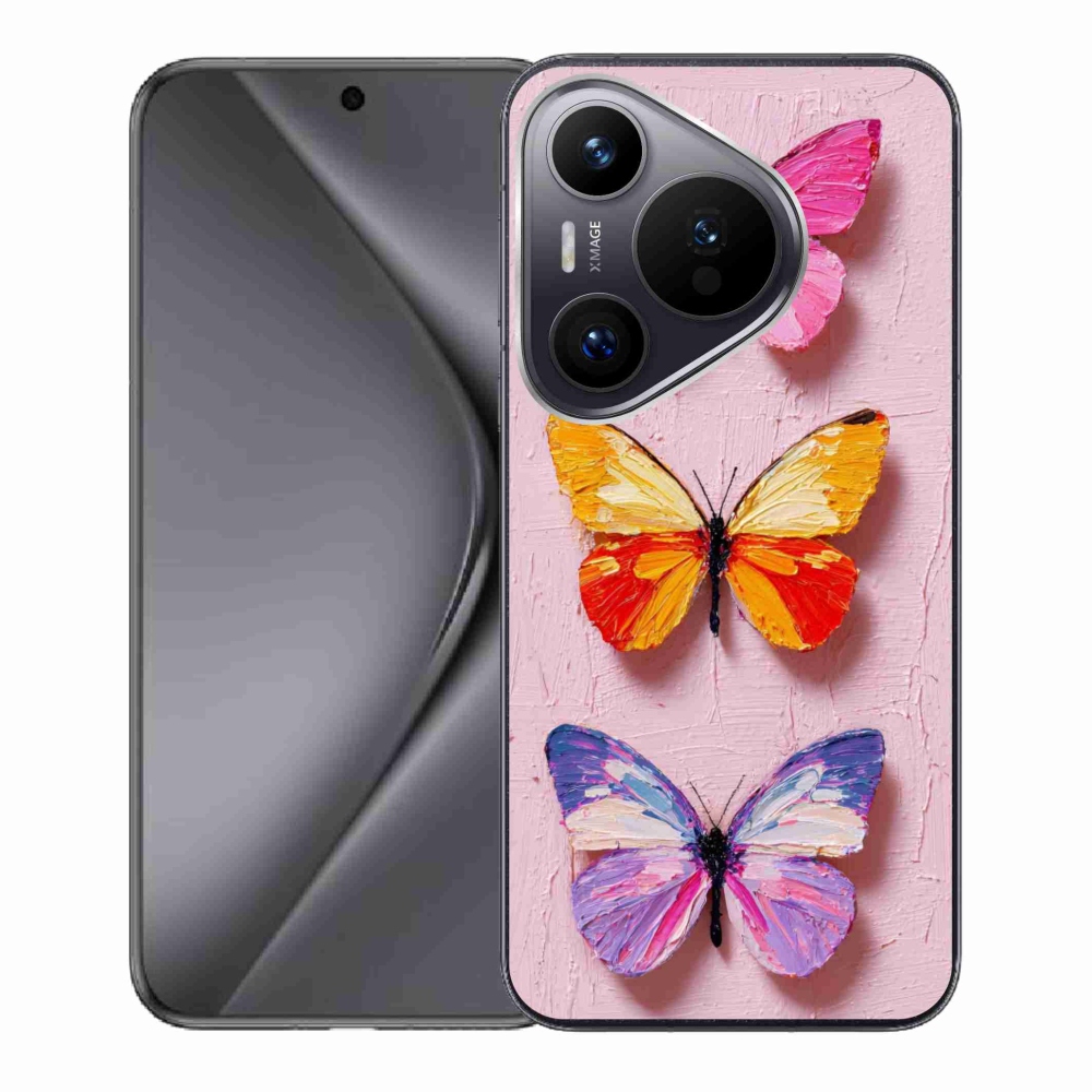 Gelový kryt mmCase na Huawei Pura 70 - motýlí trojice
