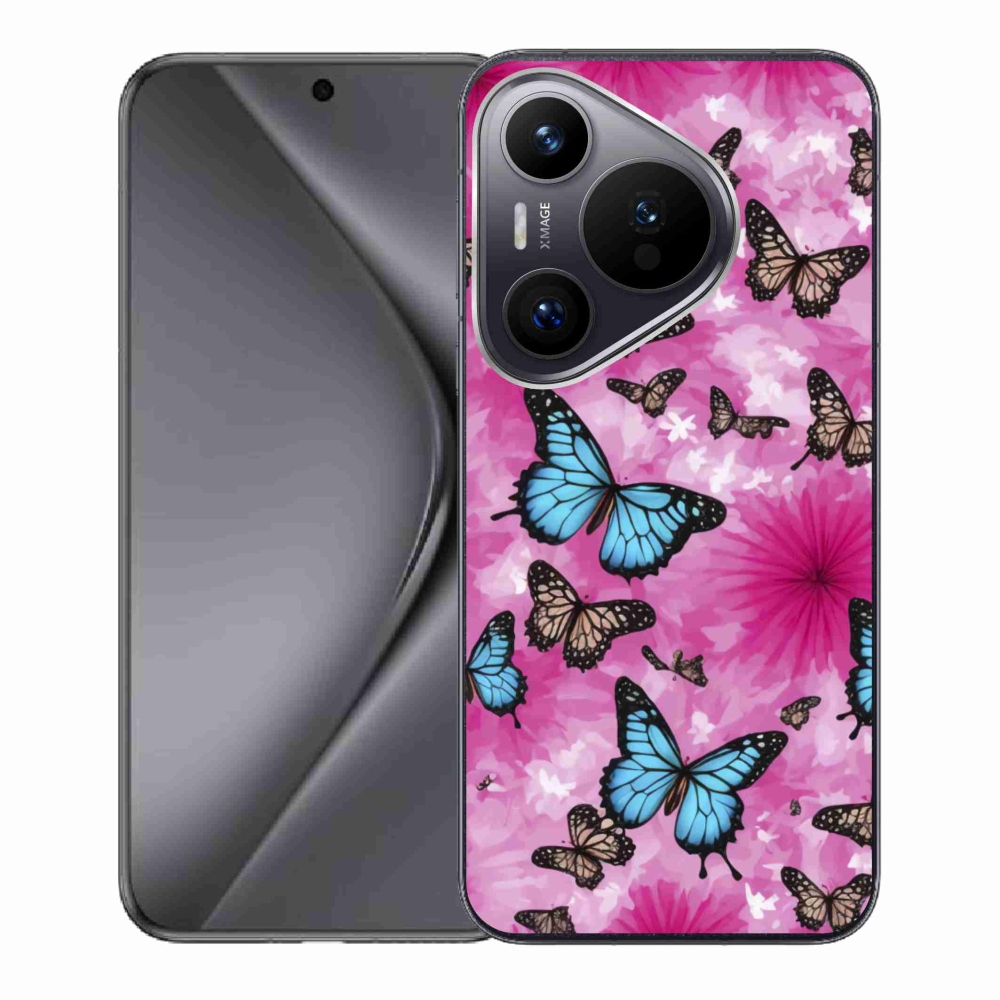 Gelový kryt mmCase na Huawei Pura 70 - motýlí zahrada