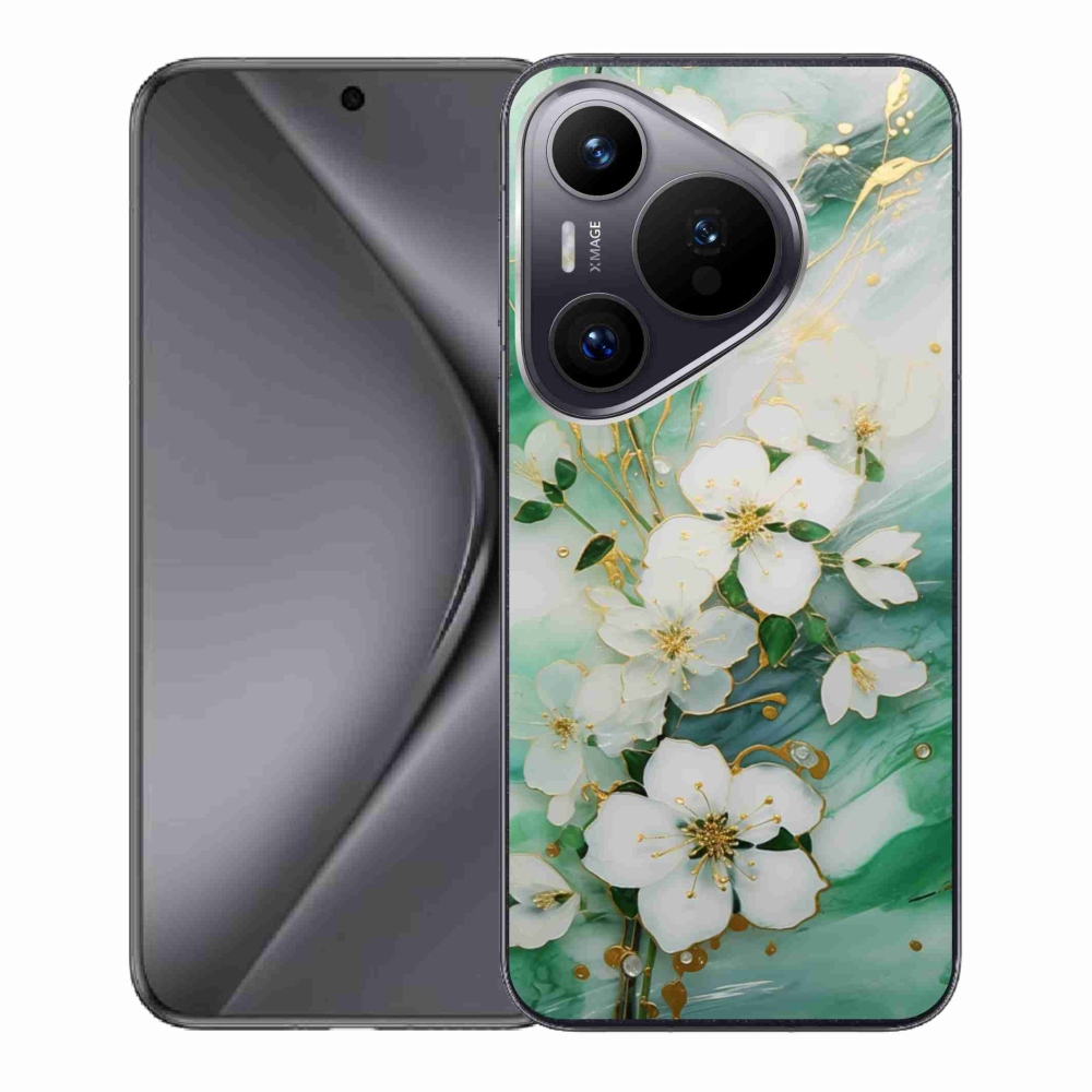 Gelový kryt mmCase na Huawei Pura 70 - něžné květy